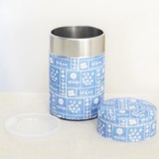 画像1: 〔1000円×3個〕茶筒（小）「絵日記」/ 150g茶葉用 (1)